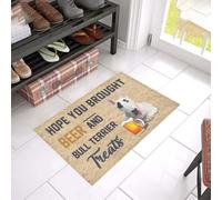 paillasson Exterieur Entree Paillasson « J'espère Que tu as acheté de la bière et des friandises pour Bull-Terrier »