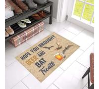 paillasson Exterieur Entree Paillasson « J'espère Que tu as acheté de la bière et des friandises pour Chauves-Souris »