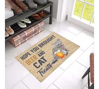 paillasson Exterieur Entree Paillasson « J'espère Que tu as acheté de la bière et des friandises pour Chat »