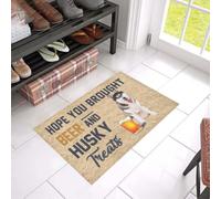 paillasson Exterieur Entree Paillasson « J'espère Que tu as acheté de la bière et des friandises pour Husky »