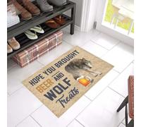 paillasson Exterieur Entree Paillasson « J'espère Que tu as acheté de la bière et des friandises pour Loups »