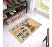 paillasson Exterieur Entree Paillasson « J'espère Que tu as acheté de la bière et des friandises pour Pinscher Nain »