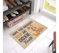 paillasson Exterieur Entree Paillasson « J'espère Que tu as acheté de la bière et des friandises pour Teckel »