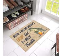 paillasson Exterieur Entree Paillasson « J'espère Que tu as acheté de la bière et des friandises pour T-Rex »