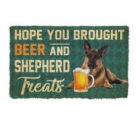 paillasson Exterieur Entree Paillasson « J'espère Que tu as apporté de la bière et des friandises pour Berger »