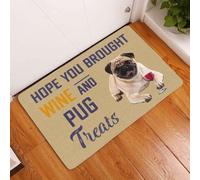 paillasson Exterieur Entree Paillasson « J'espère Que tu as apporté du vin et des friandises pour Carlin »