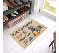 paillasson Exterieur Entree Paillasson « J'espère Que Vous Avez acheté de la bière et des friandises pour Dogue Allemand »