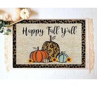 paillasson Exterieur Entree Paillasson « Joyeux Automne » avec citrouilles et Motif Thanksgiving