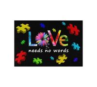 paillasson Exterieur Entree Paillasson « l'amour n'a Pas Besoin de Mots »