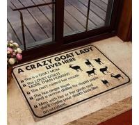 paillasson Exterieur Entree Paillasson « Maman chèvre » Une Folle aux chèvres VIT Ici