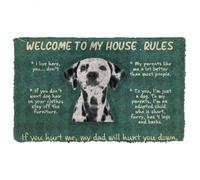 paillasson Exterieur Entree Paillasson personnalisé « Grand Danois Bienvenue chez Moi » avec Les règles