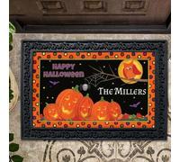 paillasson Exterieur Entree Paillasson personnalisé Halloween Pumpkin Patch Friends