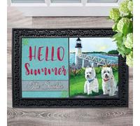 paillasson Exterieur Entree Paillasson personnalisé West Highland Terrier Schooner & Annie