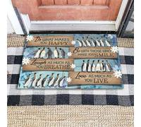 paillasson Exterieur Entree Paillasson Pingouin « Fais ce Qui Te Rend Heureux »