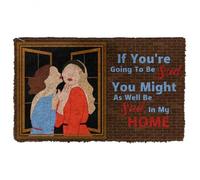 paillasson Exterieur Entree Paillasson pour Chien « Sois Triste chez Moi »