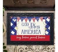 paillasson Exterieur Entree Paillasson « Que Dieu bénisse l'Amérique »