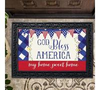 paillasson Exterieur Entree Paillasson « Que Dieu bénisse l'Amérique »