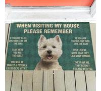 paillasson Exterieur Entree Paillasson « Règles du Terrier Blanc »