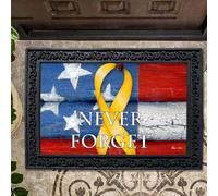 paillasson Exterieur Entree Paillasson Ruban Jaune N'oublie jamais