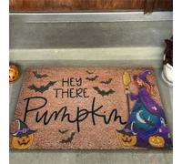 paillasson Exterieur Entree Paillasson sorcière Citrouille « Salut ! »