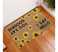 paillasson Exterieur Entree Paillasson Tournesol Mignon « Je dis Bonjour, tu dis au Revoir »