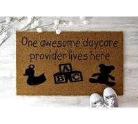 paillasson Exterieur Entree Paillasson « Une garderie géniale habite Ici »