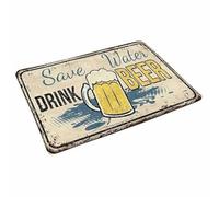 paillasson Exterieur Entree Paillasson Vintage Humoristique « Économisez l'eau, Buvez de la bière »