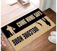 paillasson Exterieur Entree Pêche Bienvenue à la Maison, rentrez sains et saufs Cadeau pour Les Amateurs de pêche