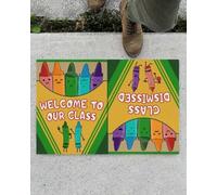 paillasson Exterieur Entree Professeur Bienvenue dans Notre Classe Cours terminé Boîte de Crayons Paillasson drôle