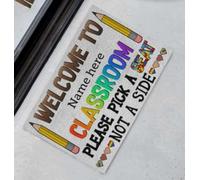 paillasson Exterieur Entree Professeur, Bienvenue en Classe ! Veuillez Choisir Une Place, Pas Un côté. Paillasson