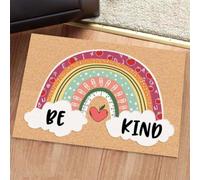 paillasson Exterieur Entree Professeur, Soyez Gentil ! Paillasson Arc-en-Ciel de Bienvenue