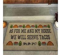 paillasson Exterieur Entree Quant à Moi et ma Maison - Paillasson d'intérieur et d'extérieur Humoristique Tacos
