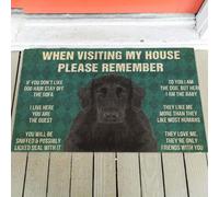 paillasson Exterieur Entree Règles du Flat-Coated Retriever - Paillasson