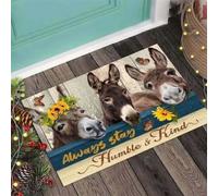 paillasson Exterieur Entree Restez Toujours Humble et Gentil. Paillasson âne.