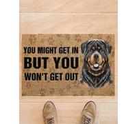paillasson Exterieur Entree Rottweiler Tu Peux Entrer, mais tu ne sortiras Pas Paillasson