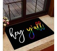 paillasson Exterieur Entree Salut à Tous ! Paillasson de Soutien LGBT