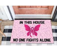 paillasson Exterieur Entree Sensibilisation au Cancer dans Cette Maison. Personne ne se Bat Seul. Paillasson