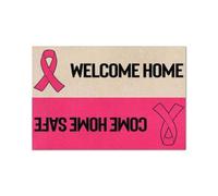 paillasson Exterieur Entree Sensibilisation au Cancer - Paillasson « Bienvenue à la Maison, rentrez sains et saufs »