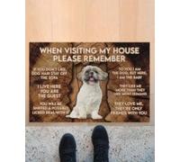 paillasson Exterieur Entree Shih Tzu, Lors de Votre Visite chez Moi, Veuillez Penser au paillasson.