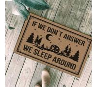 paillasson Exterieur Entree Si on ne répond Pas, on dort dans Le Coin. Paillasson de Camping