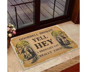 paillasson Exterieur Entree Sonnette, paillasson cassé - CRIEZ HÉ ! J'Ai apporté du gin !