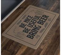 paillasson Exterieur Entree Soyez Gentil, Soyez utile, apportez de la bière ! Paillasson Humoristique d'intérieur et d'extérieur