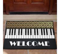 paillasson Exterieur Entree Tapis de Bienvenue en Forme de Piano, Cadeau pour Un pianiste ou Un ami
