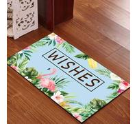 paillasson Exterieur Entree Tapis de Bienvenue Flamingo Easy Clean