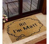 paillasson Exterieur Entree Tapis de Bienvenue Humoristique « Je suis… », paillasson d'intérieur et d'extérieur