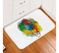 paillasson Exterieur Entree Tapis de Porte Africa Continent Colorboom
