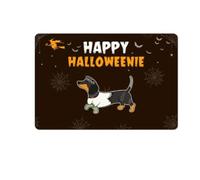 paillasson Exterieur Entree Tapis de Porte Amusant d'intérieur et d'extérieur avec Aile de Teckel pour Halloween
