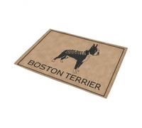 paillasson Exterieur Entree Tapis de Porte Clochette Boston Terrier