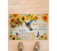 paillasson Exterieur Entree Tapis de Porte « Colibri et si tu volais » - Cadeau pour toi