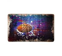paillasson Exterieur Entree Tapis de Porte de Basket-Ball pour intérieur et extérieur